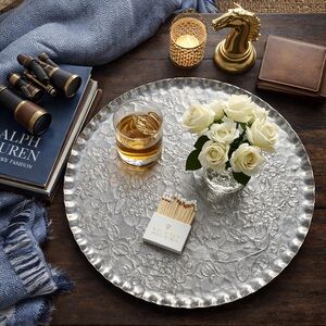 1950s Wendell August Forge 500 Hammered Aluminum Tray 16”